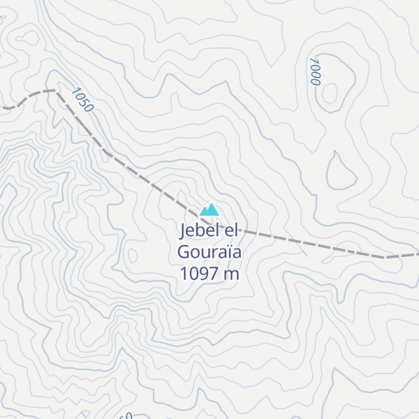Map of Jebel el Gouraïa