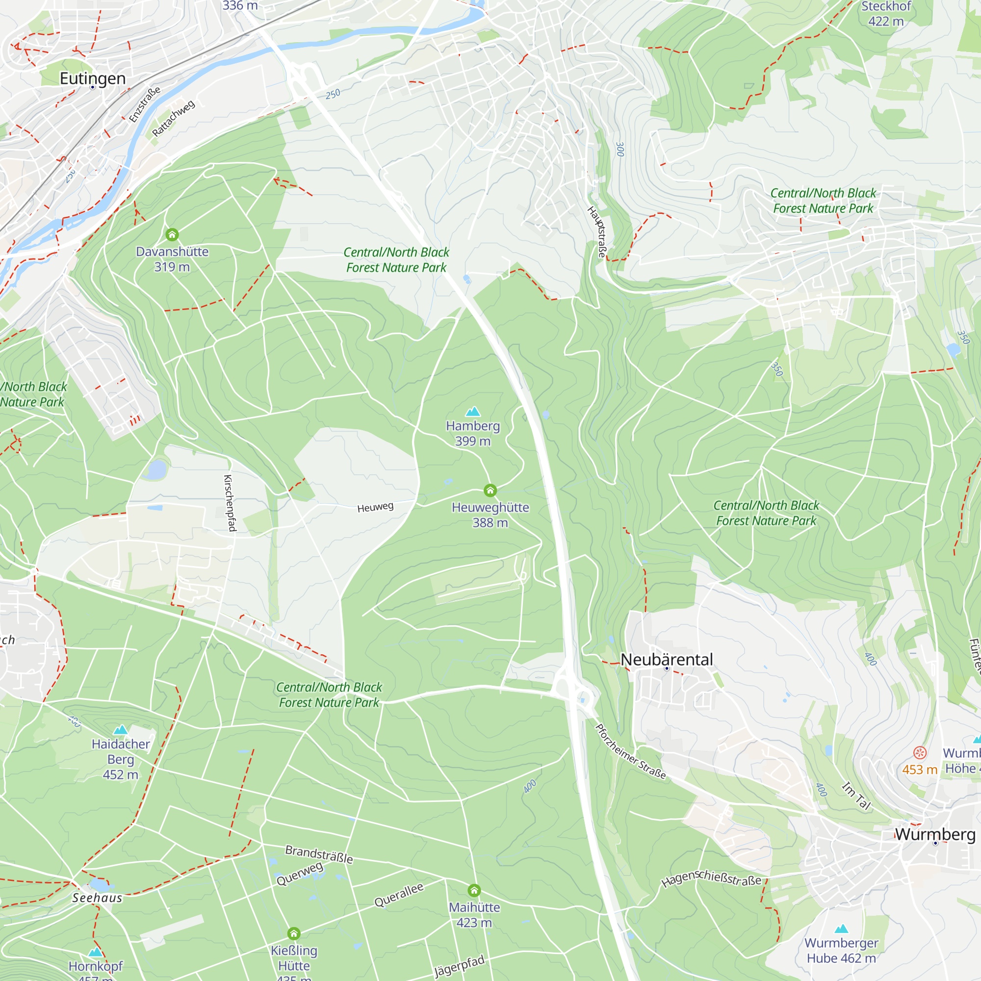 Heuweghütte map