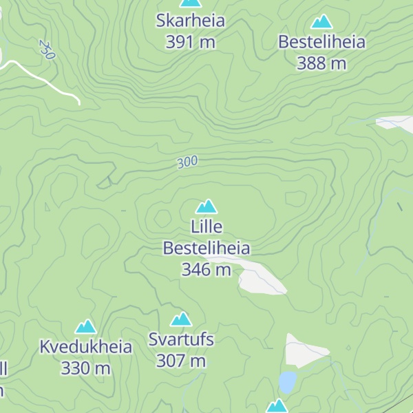 Map of Lille Besteliheia