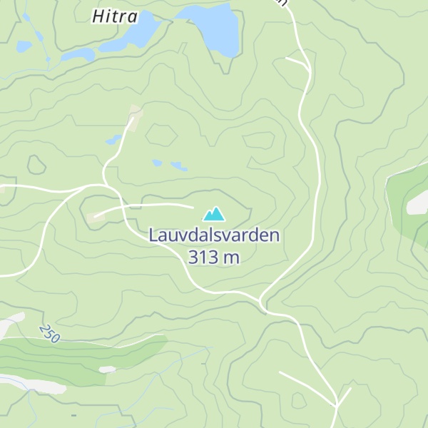 Map of Lauvdalsvarden