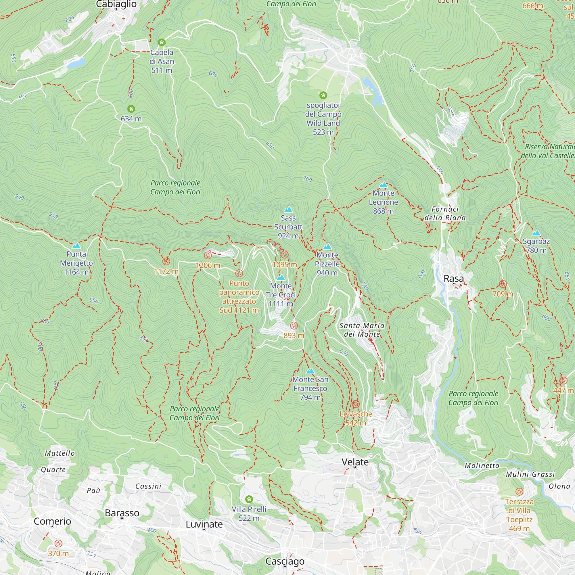 Belvedere map