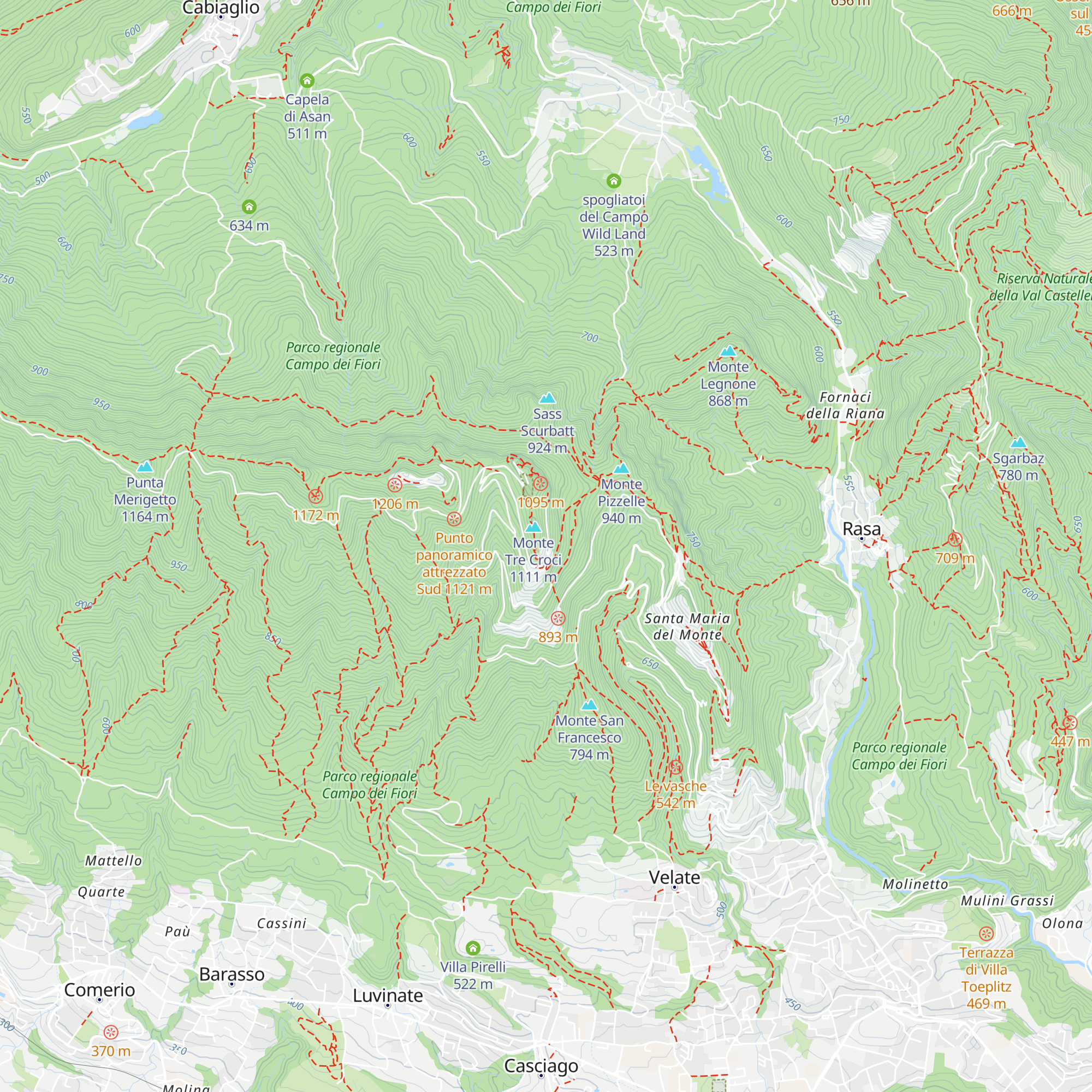 Belvedere map