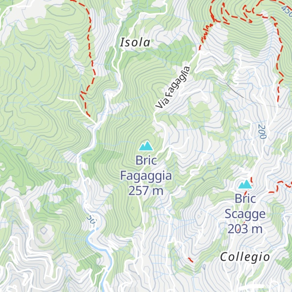 Map of Bric Fagaggia
