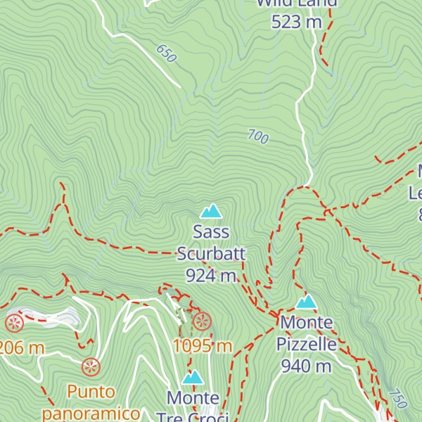 Map of Sass Scurbatt
