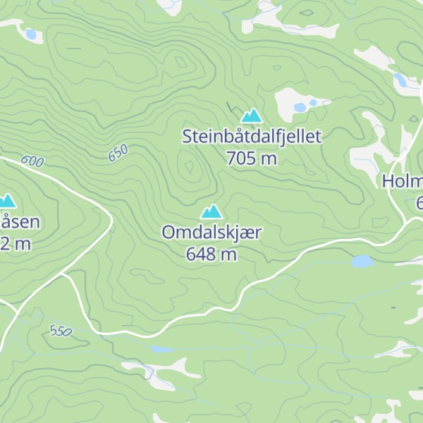 Map of Omdalskjær