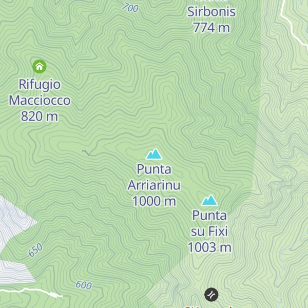 Map of Punta Arriarinu