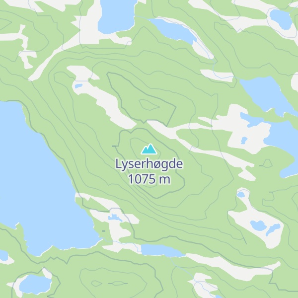 Map of Lyserhøgde