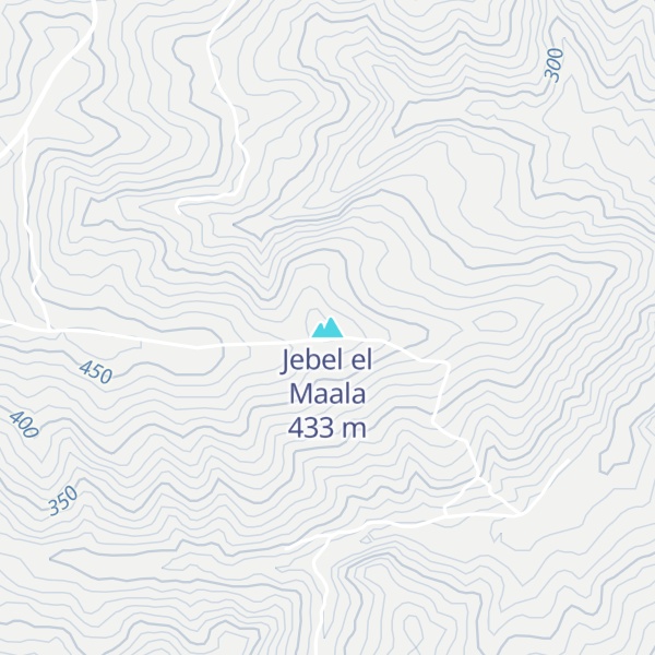 Map of Jebel el Maala