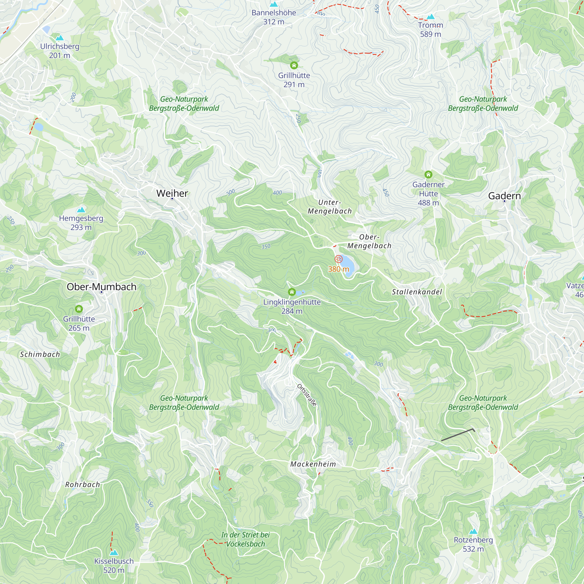 Lingklingenhütte map