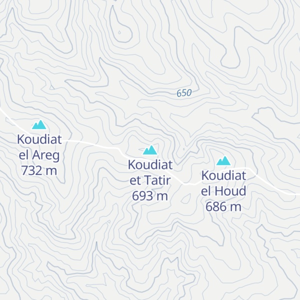 Map of Koudiat et Tatir