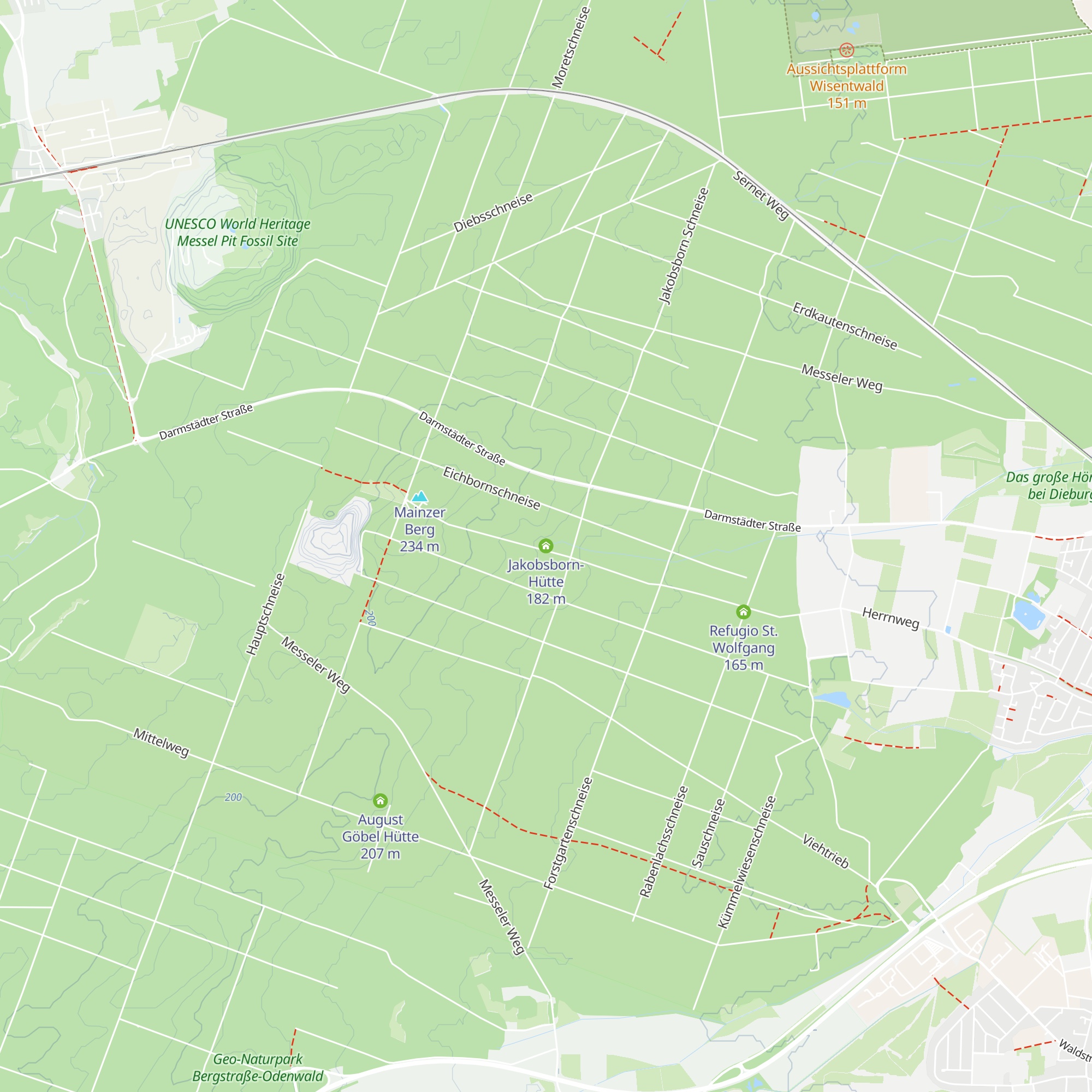 Jakobsborn-Hütte map