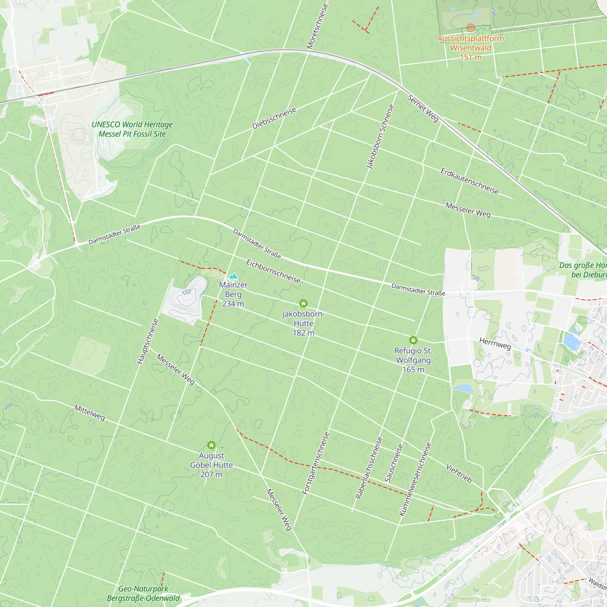 Jakobsborn-Hütte map