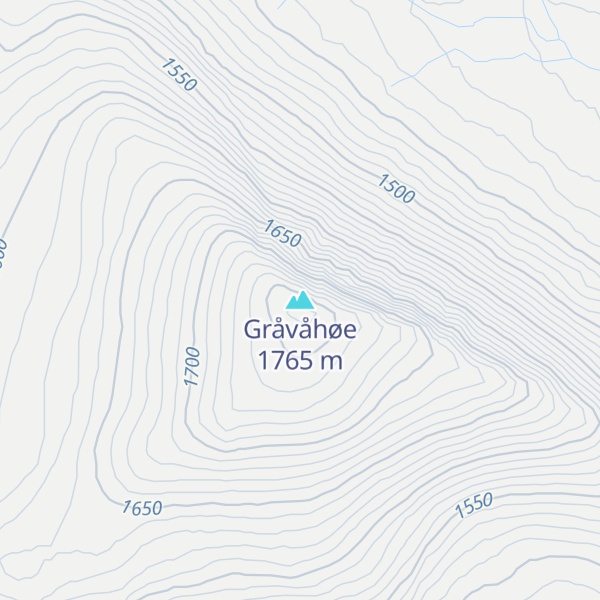 Map of Gråvåhøe
