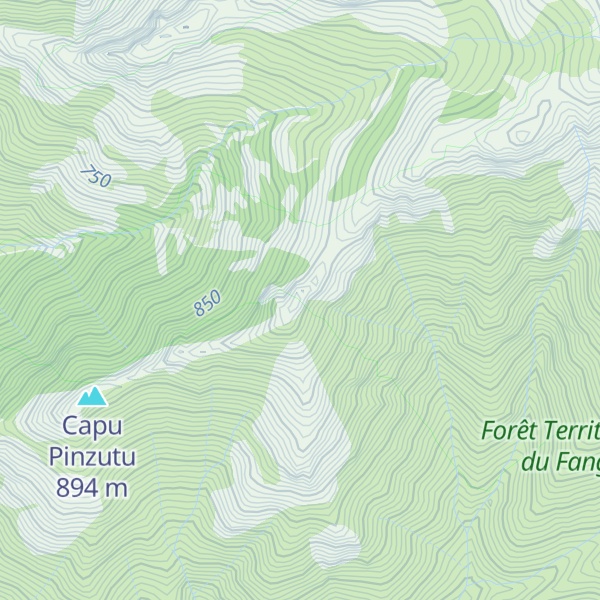 Map of Capu a u Saltu