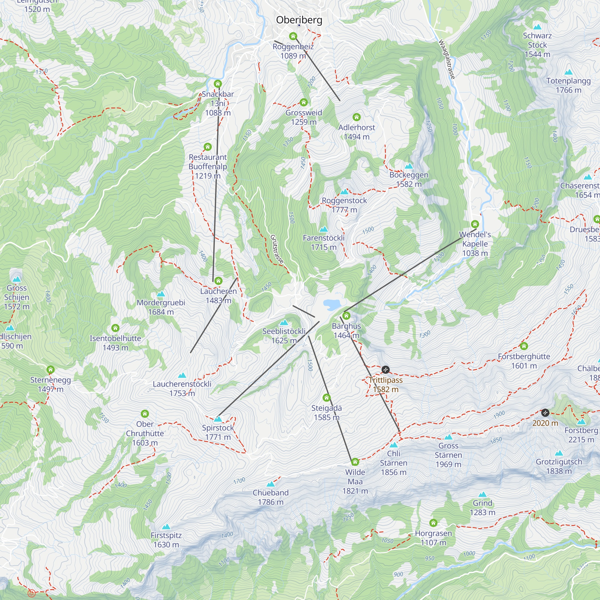 Fuederegg map