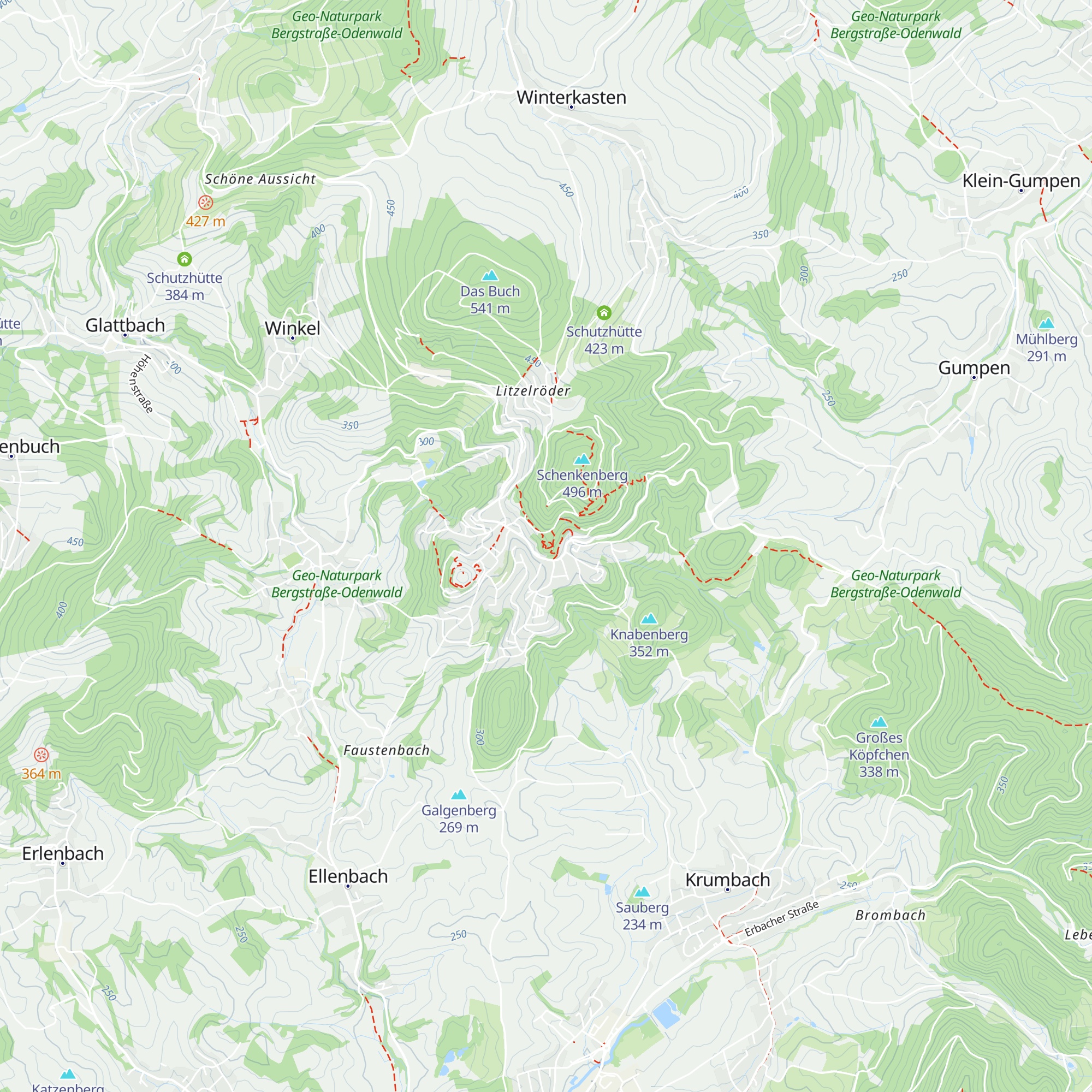 Schutzhütte am Köpfchen map