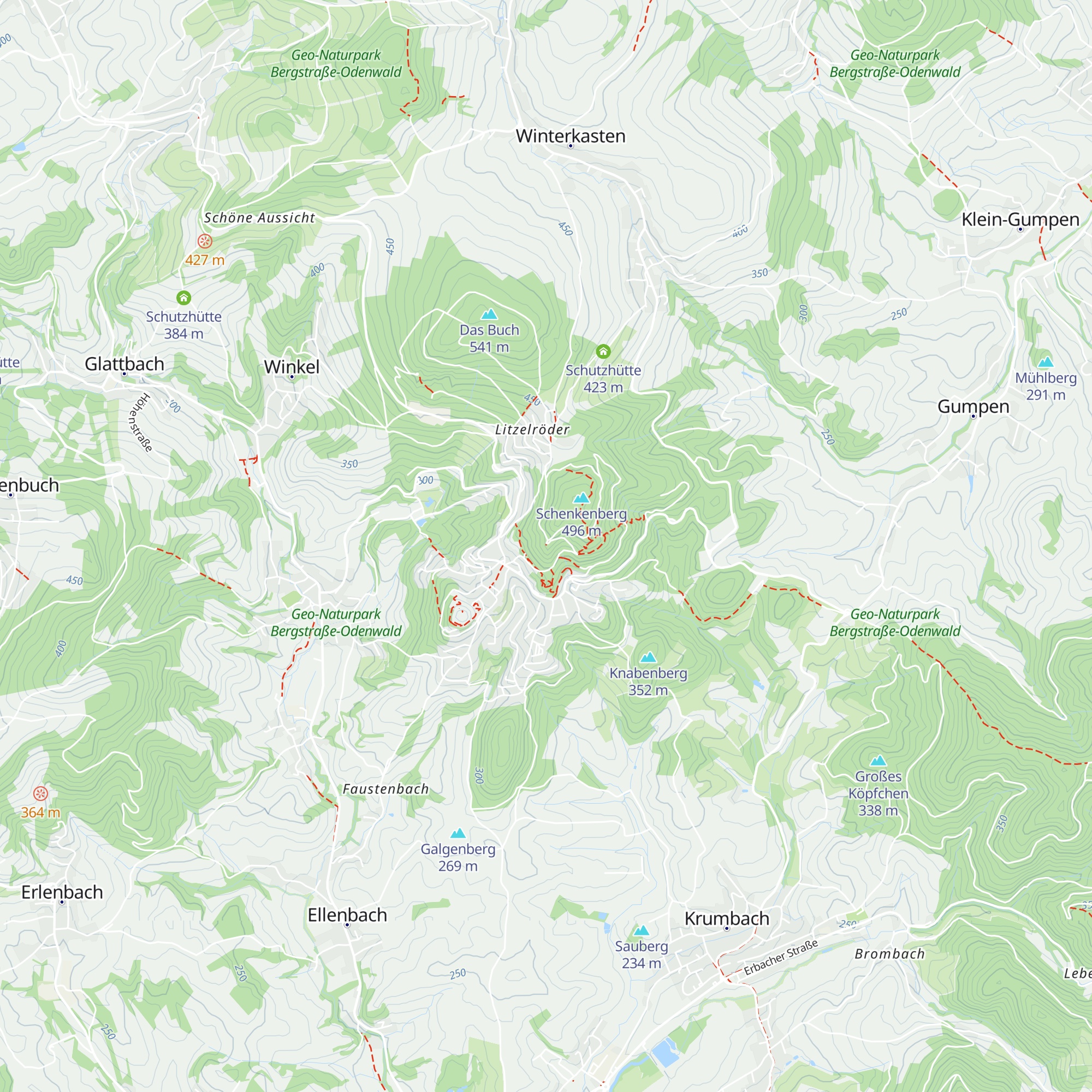 Schutzhütte Ludwigshöhe map