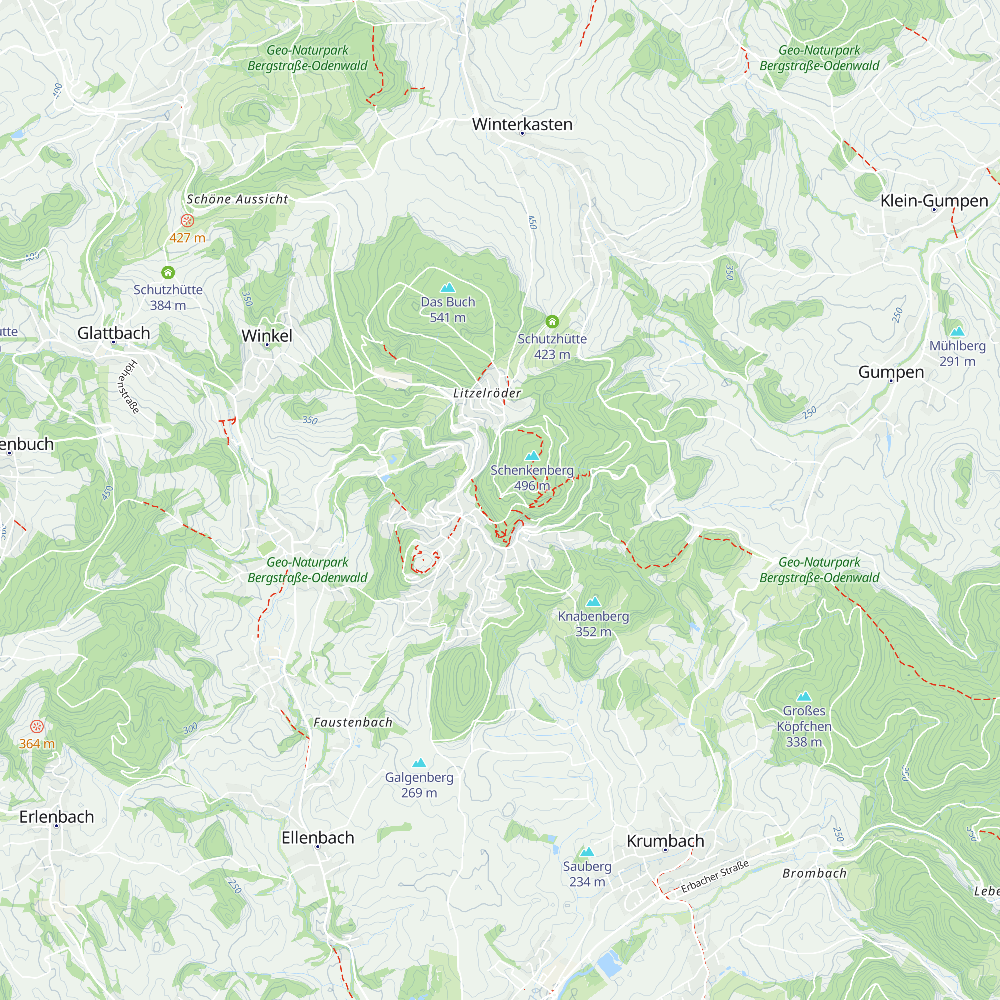 Schutzhütte Ludwigshöhe map