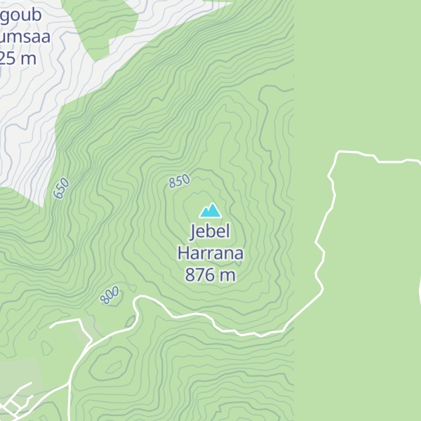 Map of Jebel Harrana