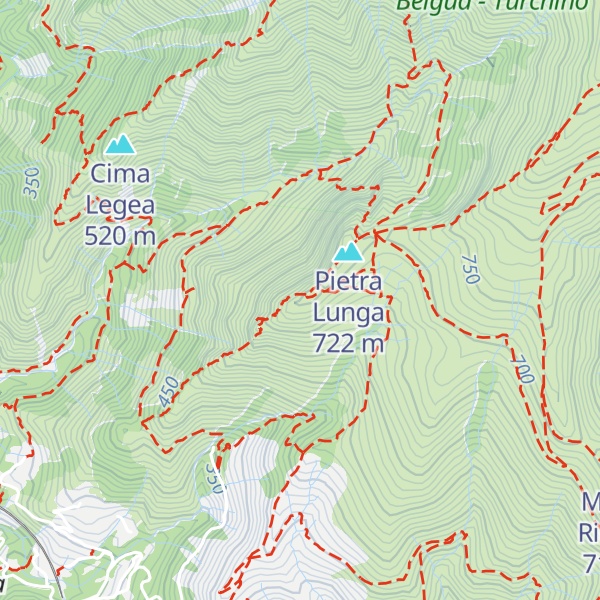 Map of Punta Pietralunga