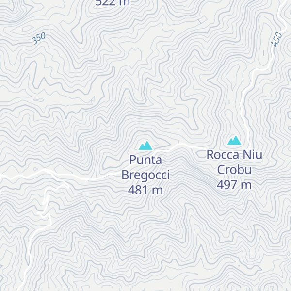 Map of Punta Bregocci