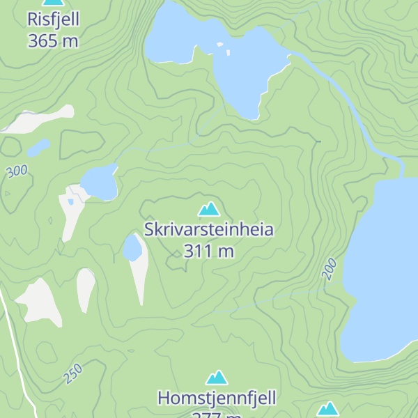 Map of Skrivarsteinheia