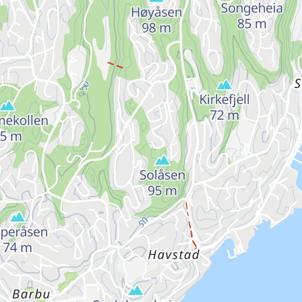 Map of Store Solåsen
