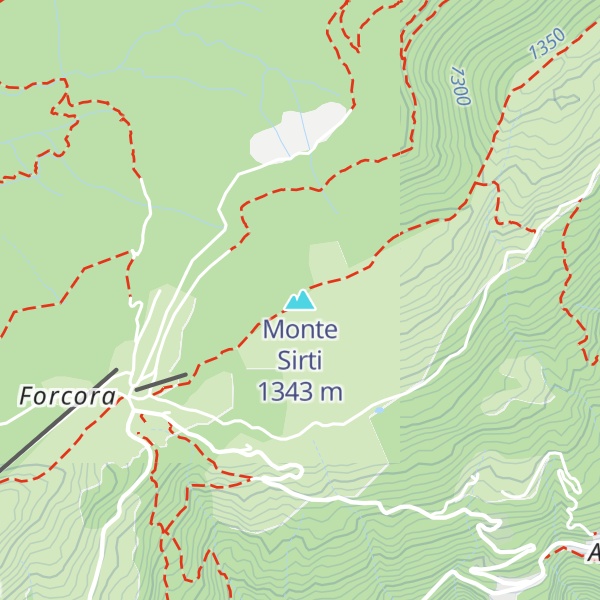 Map of Monte Sirti