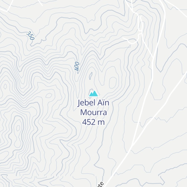 Map of Jebel Aïn Mourra