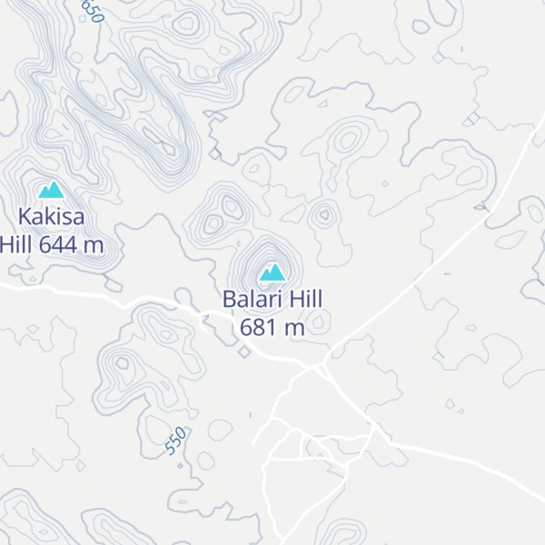 Map of Balari Hill