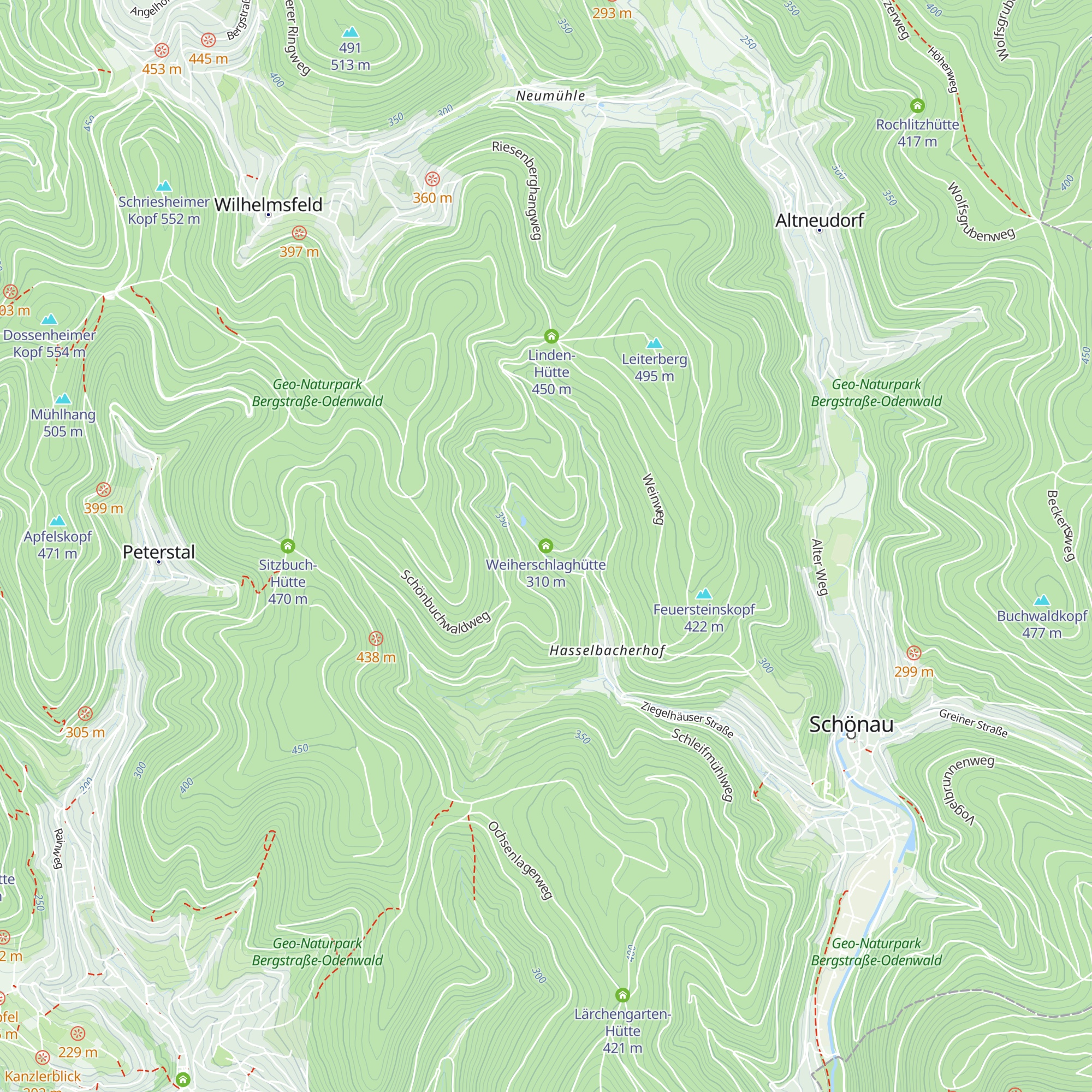 Weiherschlaghütte map