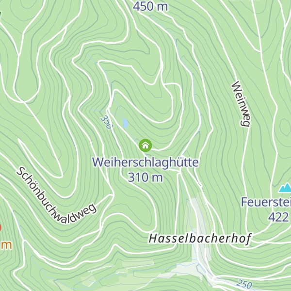 Map of Weiherschlaghütte