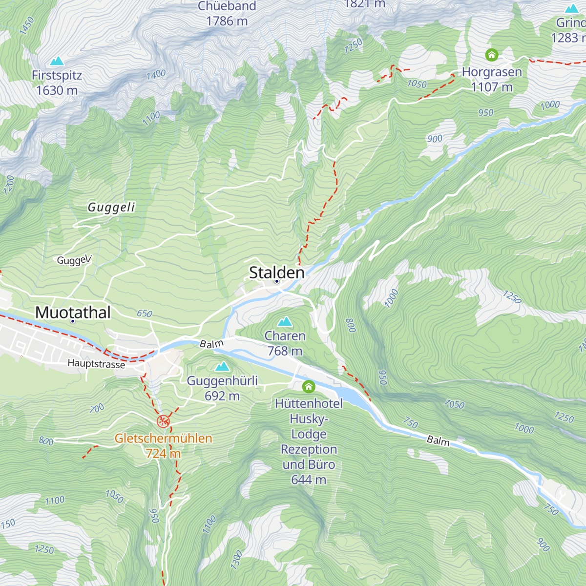 Hölloch Center Muotathal Trekking Team map
