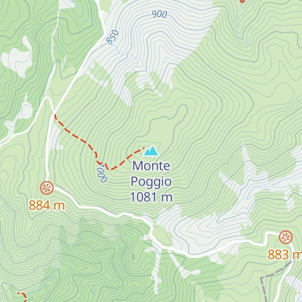 Map of Monte Poggio