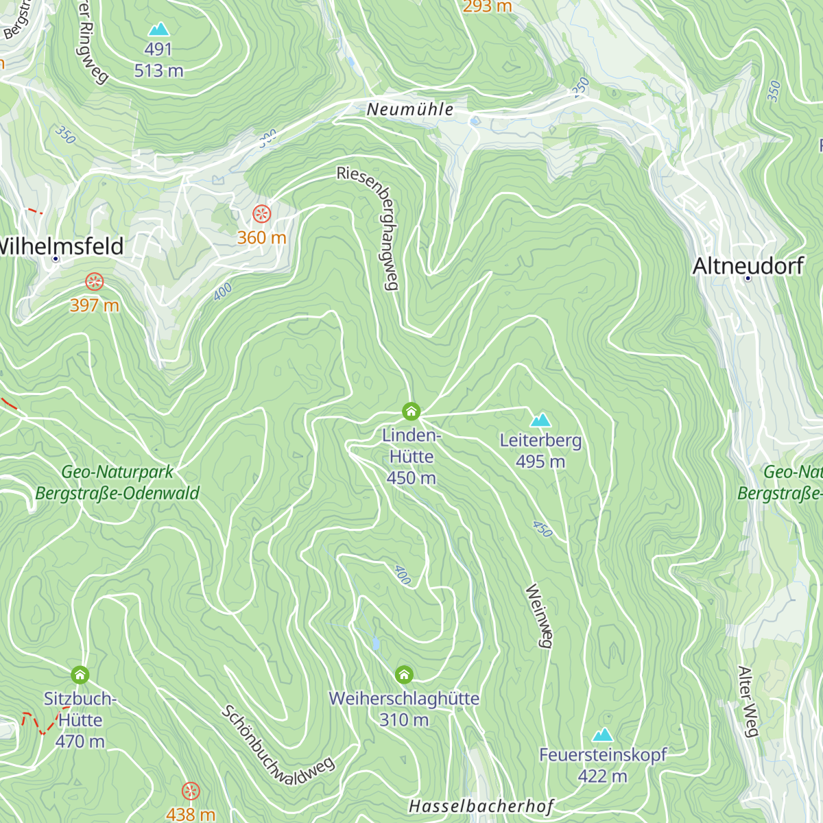 Linden-Hütte map