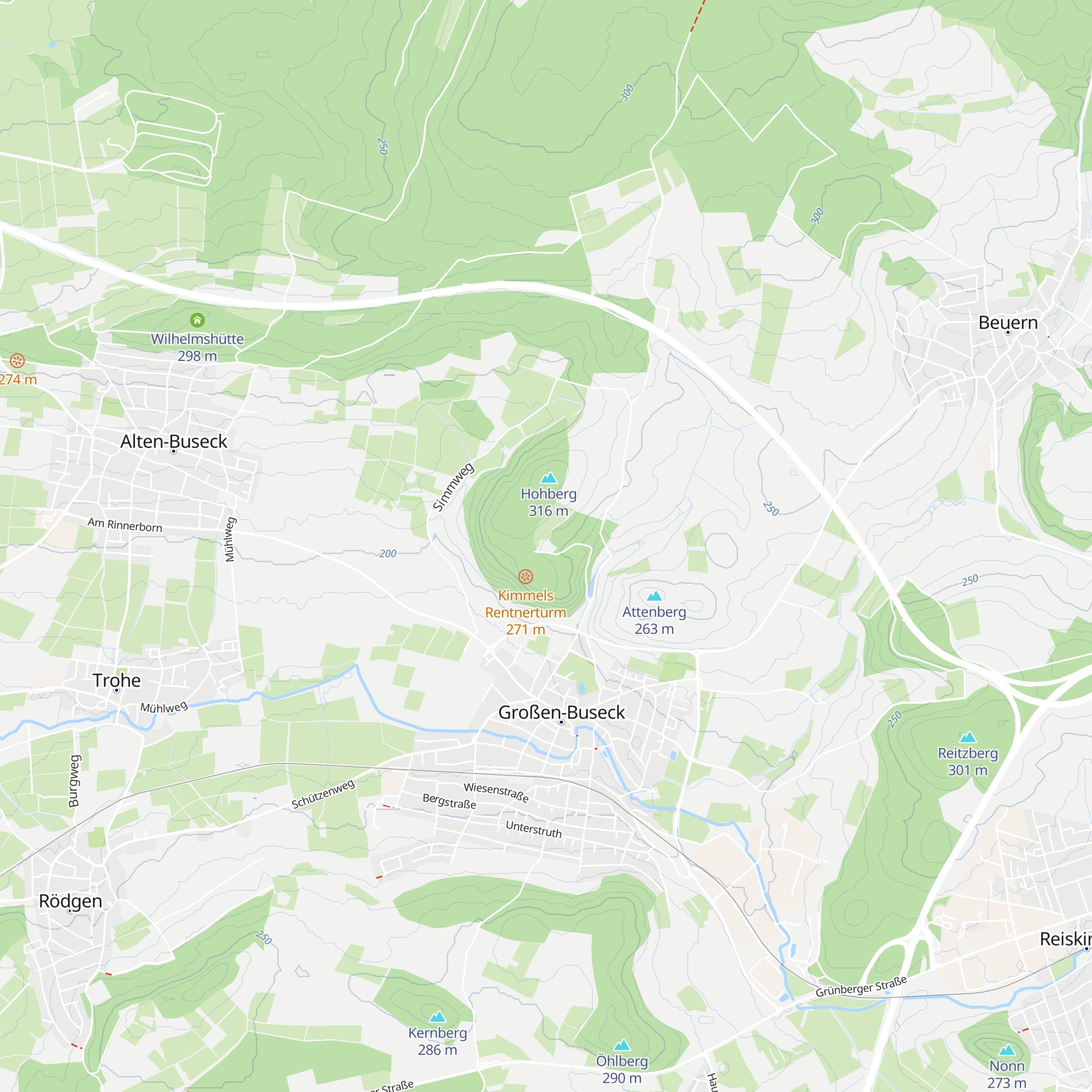 Steinshütte map
