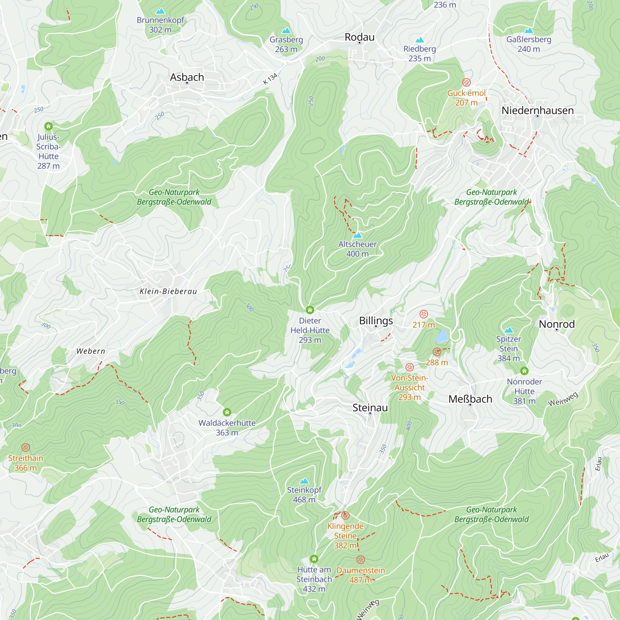 Dieter Held-Hütte map
