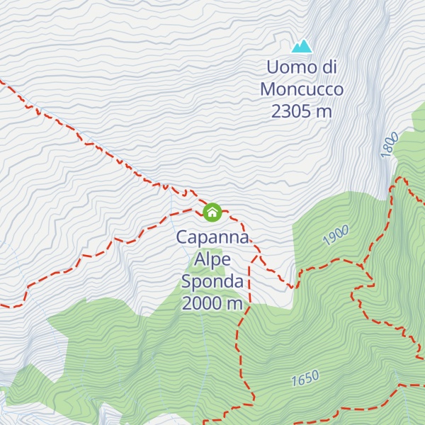 Map of Capanna Alpe Sponda