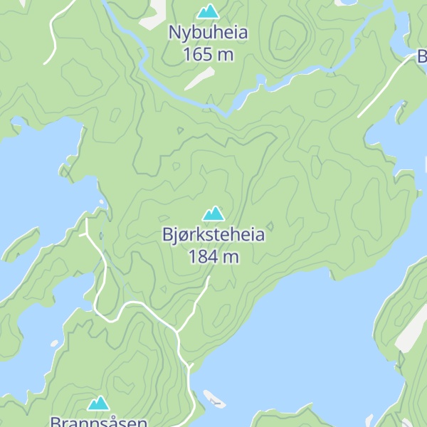Map of Bjørksteheia