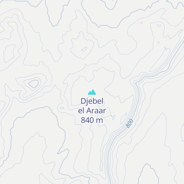 Map of Djebel el Araar