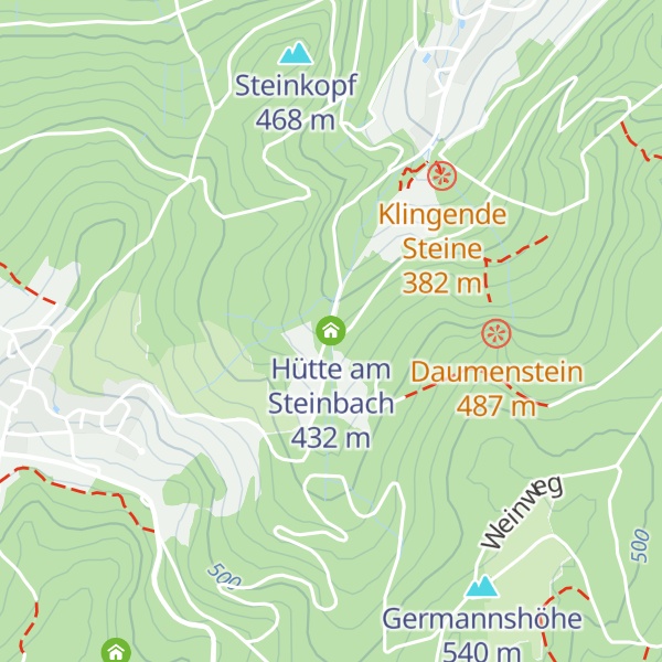 Map of Hütte am Steinbach