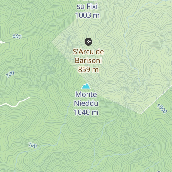 Map of Monte Nieddu