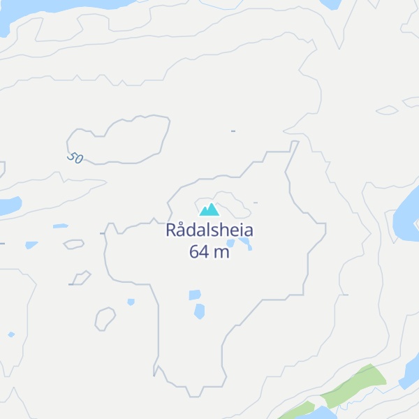 Map of Rådalsheia