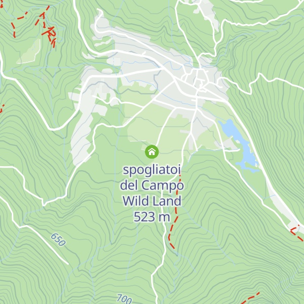 Map of spogliatoi del Campo Wild Land