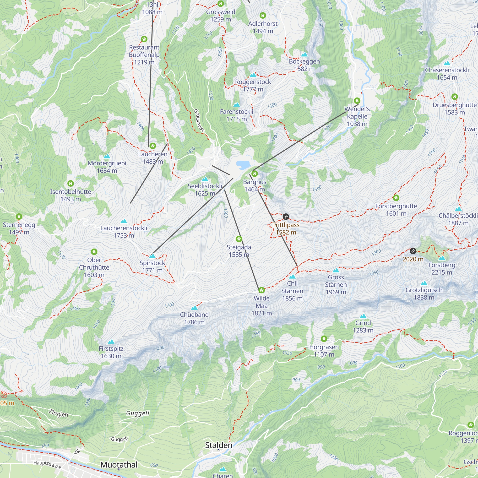 Steigadä map