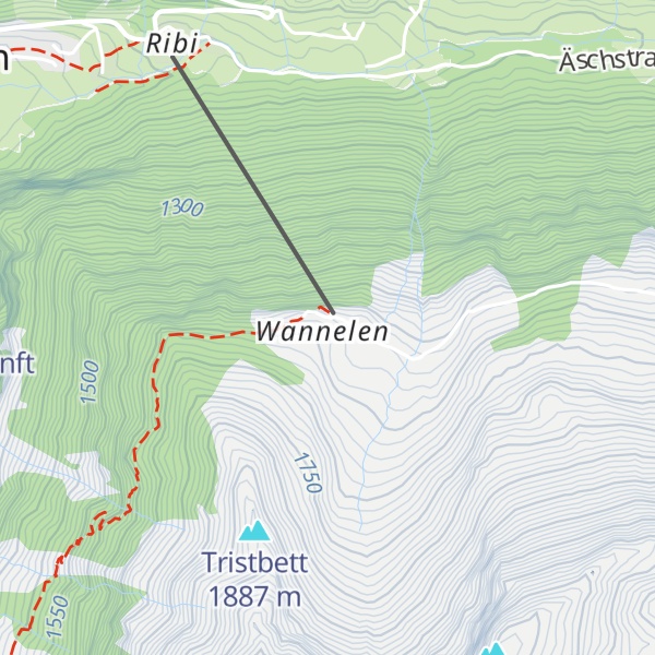 Map of Alpwirtschaft Wannelen