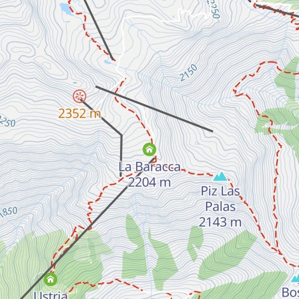 Map of La Baracca