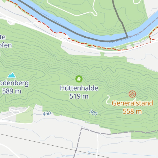 Map of Hüttenhalde