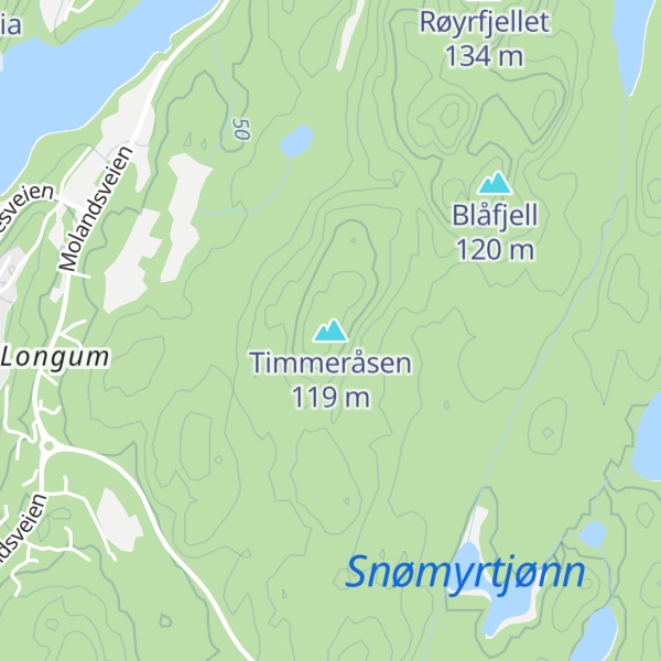 Map of Timmeråsen