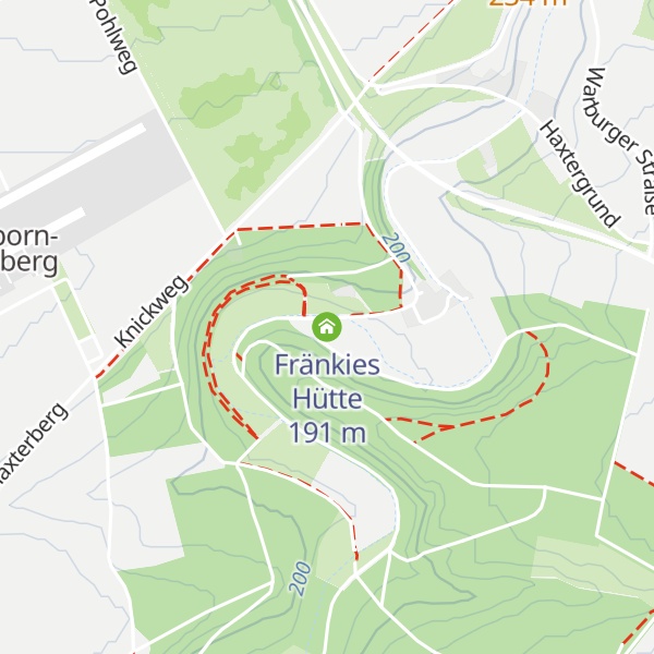 Map of Fränkies Hütte